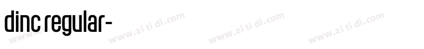 dinc regular字体转换
